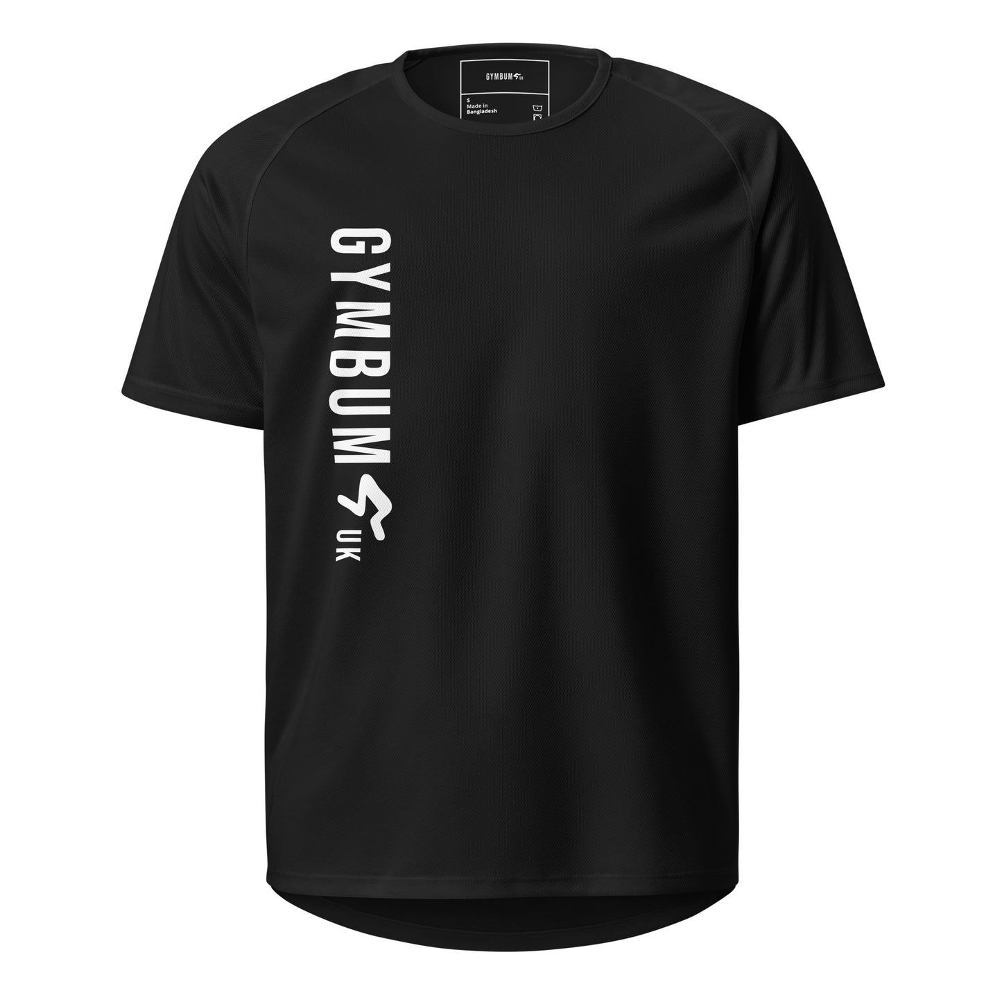 The GymbumUK Long Logo Flex QuickDry Performance T-Shirt