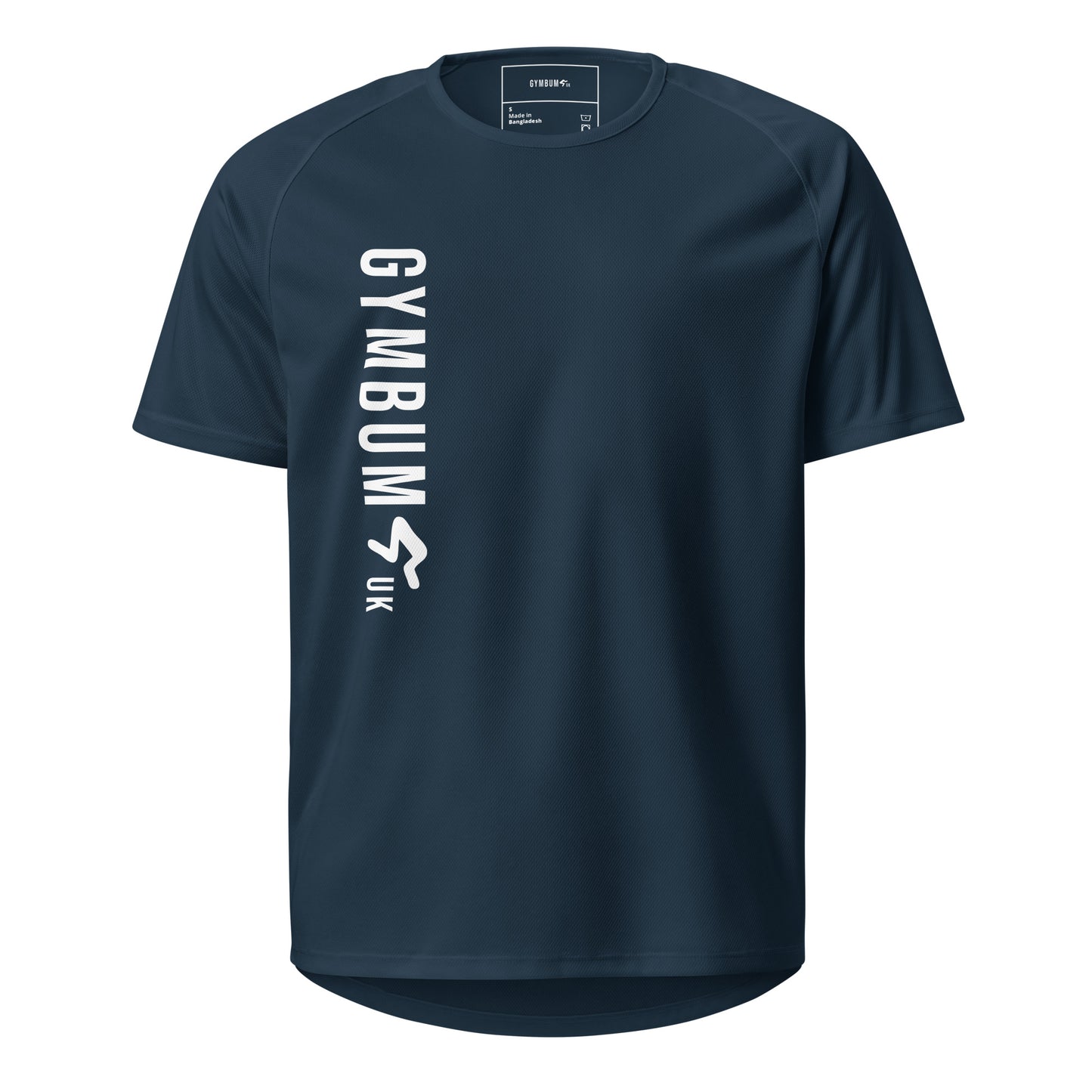 The GymbumUK Long Logo Flex QuickDry Performance T-Shirt