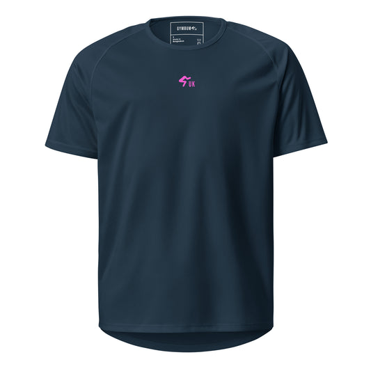 The GymbumUK GUK Pink QuickDry Navy Performance T-Shirt