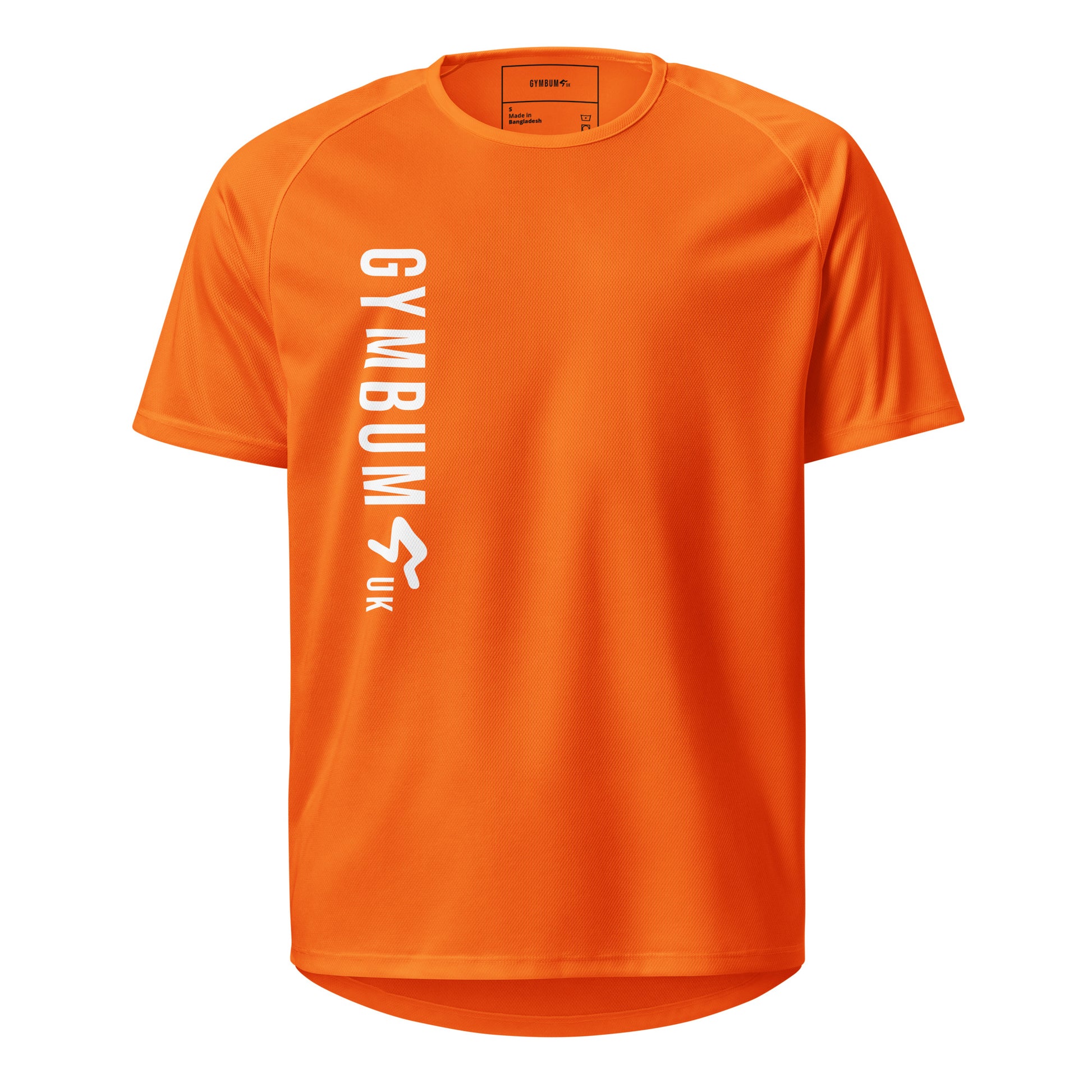 The GymbumUK Long Logo Flex QuickDry Performance T-Shirt