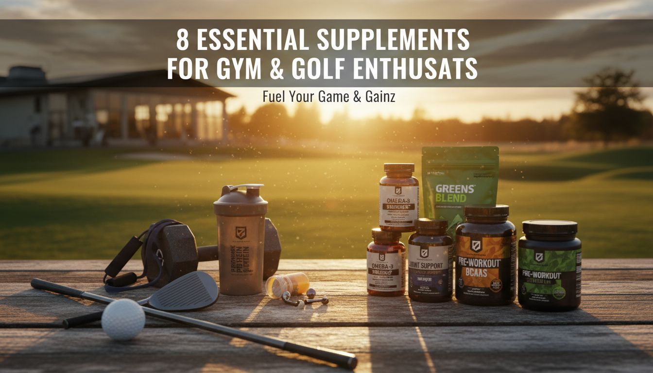 8 Essential Supplements for Gym and Golf Enthusiasts