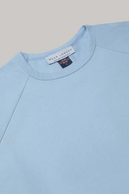 Hoxton Raglan Sleeve Fitted T-shirt - Sky Blue