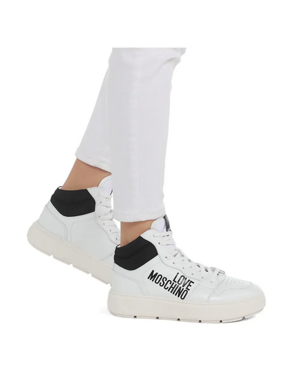 LOVE MOSCHINO Womens Sneakers Size UK 3 EU 36 Trainers Leather