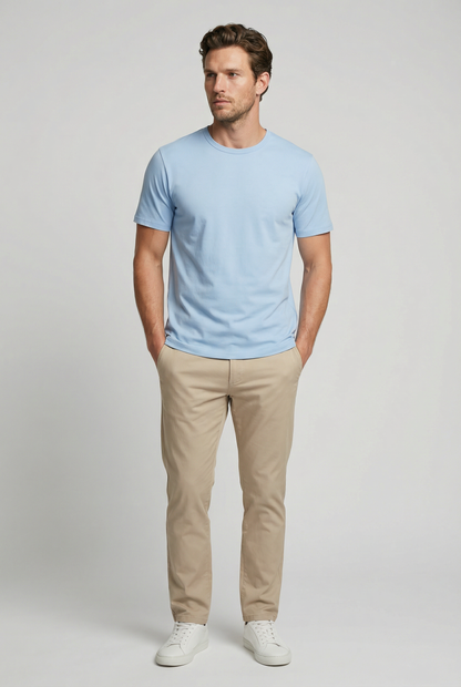 Trueman Regular Fit T-Shirt - Sky Blue