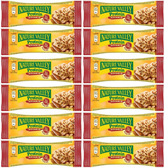 12 x Nature Valley Protein Salted Caramel Nut 40G