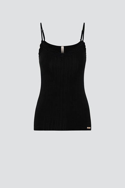 Fairtrade Organic Ribbed Camisole Top: Womens