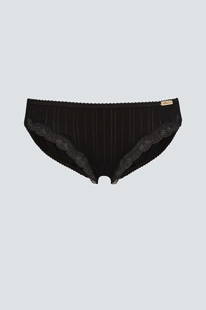 Organic Ribbed Briefs: Womens