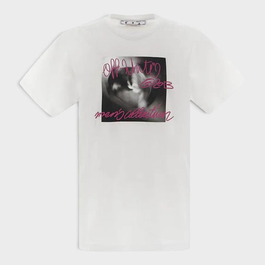 White T-shirt with logo graphic chest print
