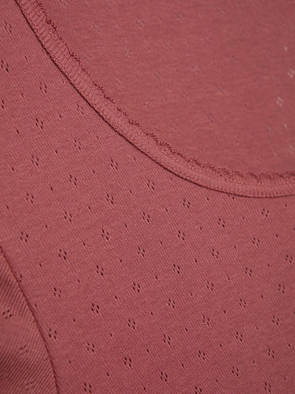 Organic Cotton Breathable Long Sleeve Undershirt: Womens