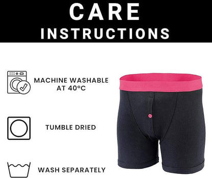 6 Pack Black Cotton Blend Boxer Shorts Mens Breathable Stretch Colorful Waistband Button Fly MB08 Durable Lightweight Activewear