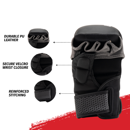 Bravose MMA Boxing Gloves – Premium PU Leather Training & Sparring Gloves for Boxing, Kickboxing & Muay Thai