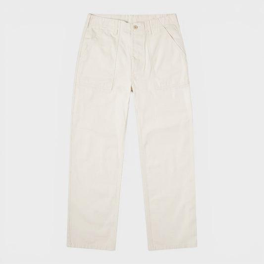 Life Fatigue cream straight-leg pants with button front and belt loops