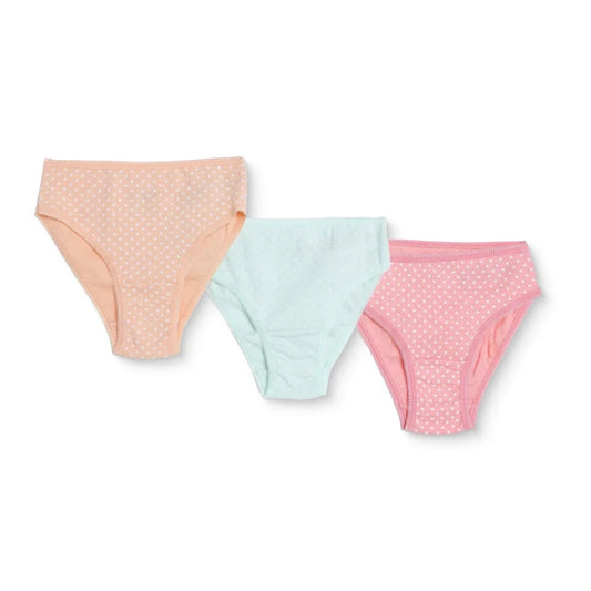 HelloBaby Cotton Polka Dot Briefs – Pink 3-Pack