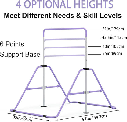 Adjustable Junior Kip Bar Gymnastics Training Equipment for Home GYMMAGE