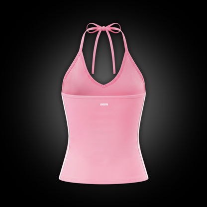 Halter Neck Performance Crop Tank Top