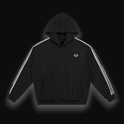Side Stripe Drop-Shoulder Hoodie
