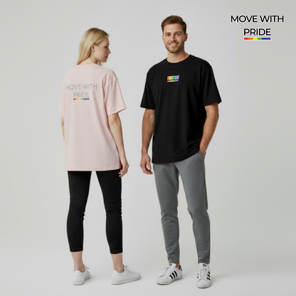 'Move With Pride' Essential Cotton T-Shirt