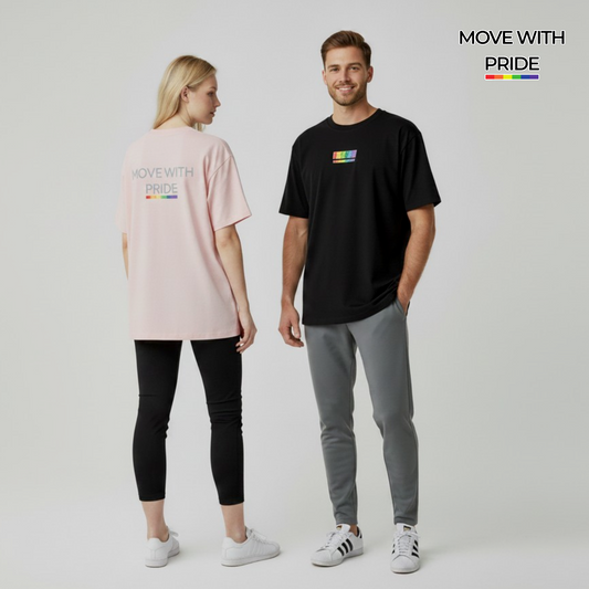 'Move With Pride' Essential Cotton T-Shirt