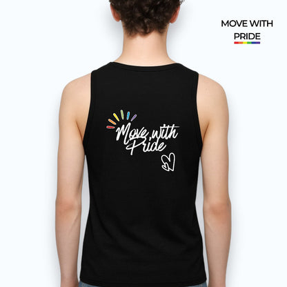 'Move With Pride' Ribbed Tank Heavyweight Ribbed Tank Top