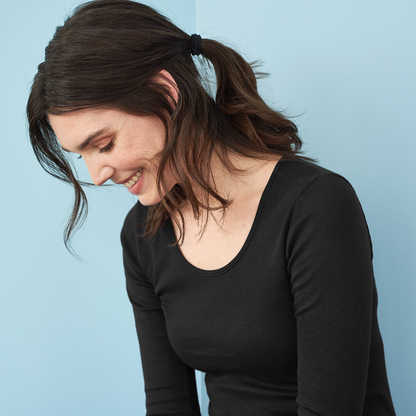 Organic Cotton Thermal Long Sleeve T-shirt: Womens