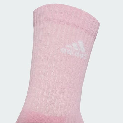 adidas Cushioned Crew Socks 3 Pairs, Cotton, White