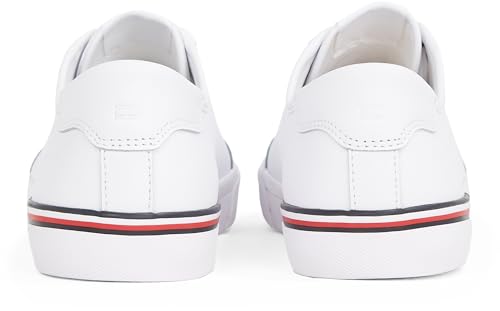 Tommy Hilfiger Men’s Core Corporate Leather Low Top Vulcanised Trainers