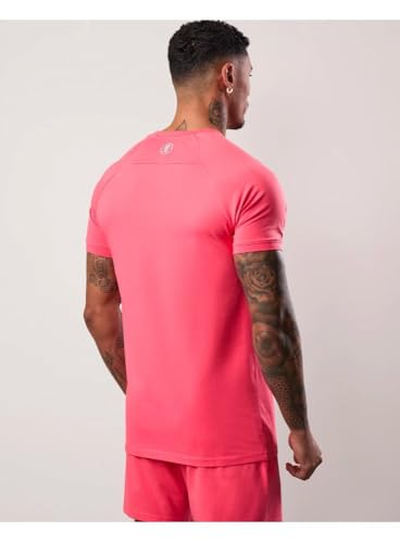 Gym King Men's Pro Jersey Tee Coral Mens Gym Wear