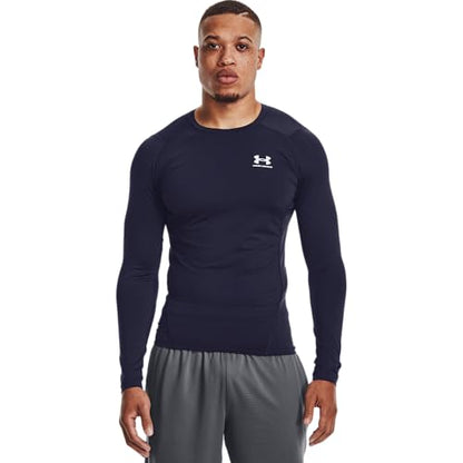 Under Armour Men's Ua Hg Armour Comp Ls Long-Sleeve Sports Top, Breathable Long-Sleeved Top for Men (Pack of 1)