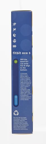 Fitbit Ace 3 Activity Tracker for Kids with Animated Clock Faces, Up to 8 days battery life & water resistant up to 50 m