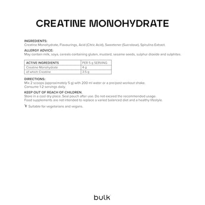 Bulk Creatine Monohydrate Powder 500g