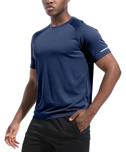 Boyzn 1, 3 or 5 Pack Men's Workout Running Shirts, Dry Fit Moisture Wicking T-Shirts, Sports Gym Athletic Short Sleeve Shirts