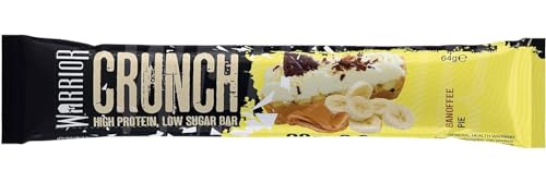 Warrior Crunch - High Protein Bars - 20g Protein Each Bar - Low Carb, Low Sugar Snack - 12 Pack x 64g (Variety Pack)