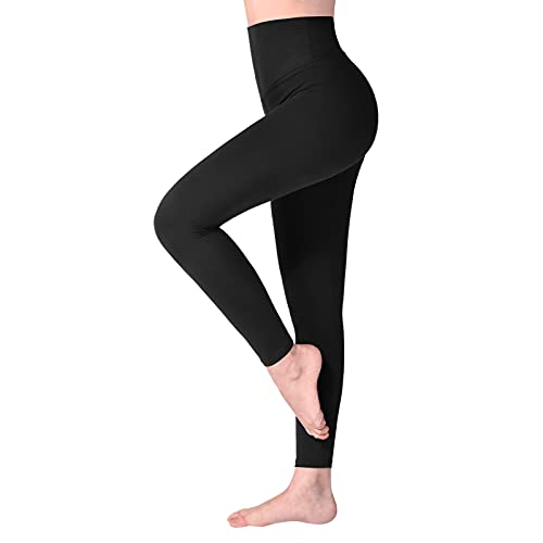 SINOPHANT High Waisted Leggings for Women, Buttery Soft Elastic Opaque Tummy Control Leggings, Plus Size Workout Gym Yoga