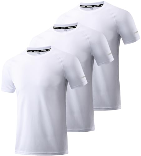 Boyzn 1, 3 or 5 Pack Men's Workout Running Shirts, Dry Fit Moisture Wicking T-Shirts, Sports Gym Athletic Short Sleeve Shirts