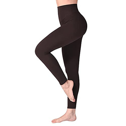 SINOPHANT High Waisted Leggings for Women, Buttery Soft Elastic Opaque Tummy Control Leggings, Plus Size Workout Gym Yoga