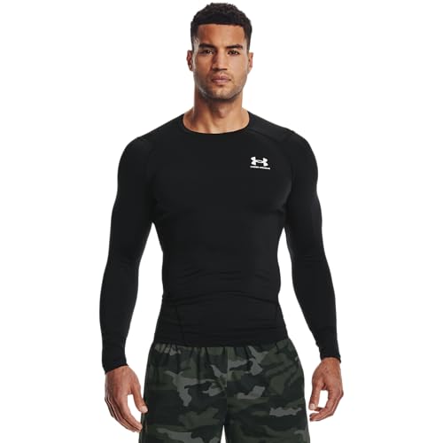 Under Armour Men's Ua Hg Armour Comp Ls Long-Sleeve Sports Top, Breathable Long-Sleeved Top for Men (Pack of 1)