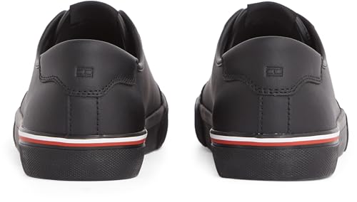 Tommy Hilfiger Men’s Core Corporate Leather Low Top Vulcanised Trainers