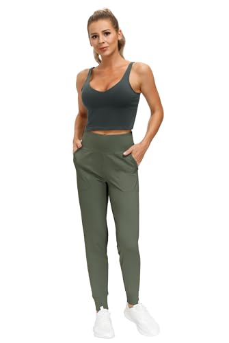 THE GYM PEOPLE Women's Joggers Pants Lightweight Athletic Leggings Tapered Lounge Pants for Workout, Yoga, Running