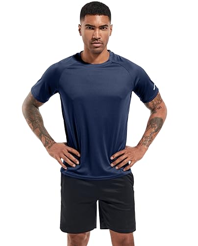 Boyzn 1, 3 or 5 Pack Men's Workout Running Shirts, Dry Fit Moisture Wicking T-Shirts, Sports Gym Athletic Short Sleeve Shirts