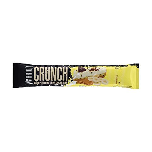 Warrior Crunch - High Protein Bars - 20g Protein Each Bar - Low Carb, Low Sugar Snack - 12 Pack x 64g (Variety Pack)