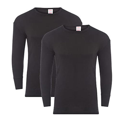 Heatwave® Pack of 2 Men's Thermal Long Sleeve Top, Warm Underwear Baselayer, S M L XL XXL Thermals