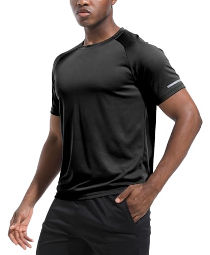 Boyzn 1, 3 or 5 Pack Men's Workout Running Shirts, Dry Fit Moisture Wicking T-Shirts, Sports Gym Athletic Short Sleeve Shirts