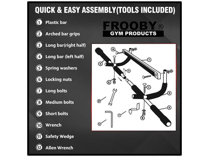 DOOR FRAME GYM FITNESS BAR PULL UP WORKOUT 36-2