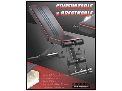 Foldable Adjustable Weight Bench | 7 Incline Positions