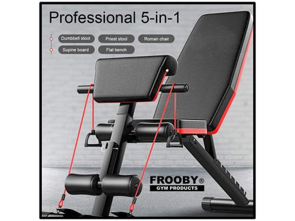 Foldable Adjustable Weight Bench | 7 Incline Positions (120kg)