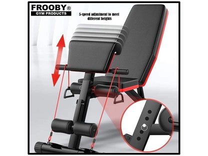 Foldable Adjustable Weight Bench | 7 Incline Positions (120kg)