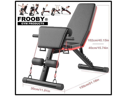 Foldable Adjustable Weight Bench | 7 Incline Positions (120kg)