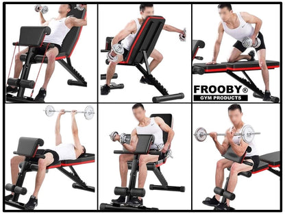 Foldable Adjustable Weight Bench | 7 Incline Positions (120kg)