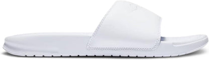 NIKE Benassi JDI Women's Slides 343881 (White/White/White 115) Size UK7.5 (EU42)