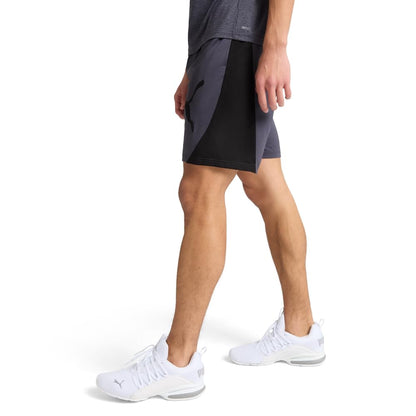 PUMA Mens Train All Day Tech 8 Inch Knit Athletic Shorts Casual Bottoms Casual - Blue